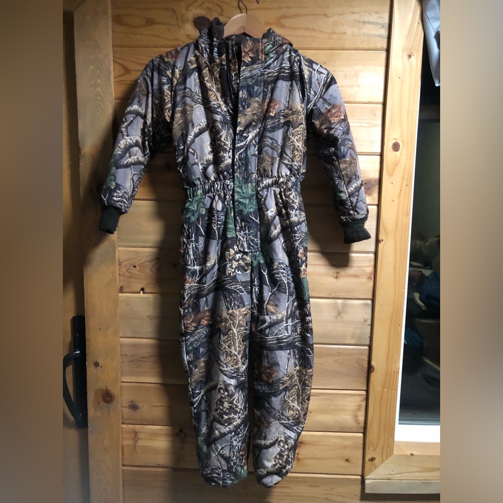 Cabela’s Kids Coveralls Hunting Camo One Piece Size 7/8